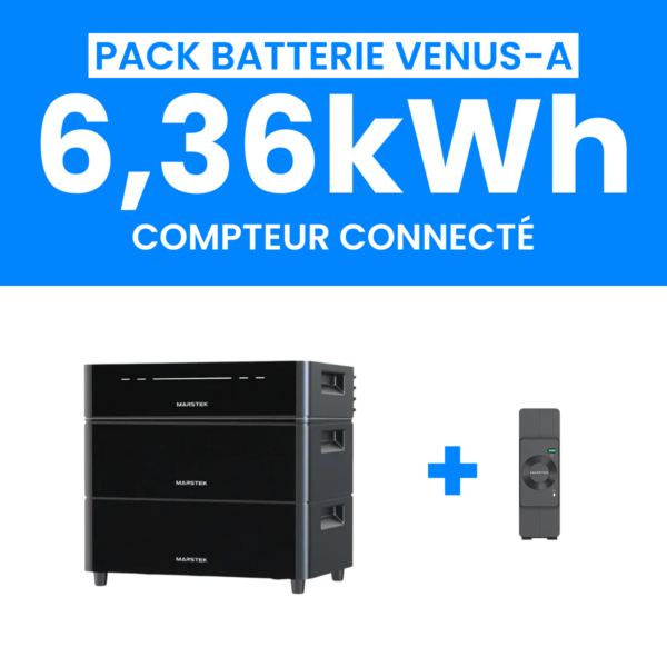 Pack Baterrie Venus A 6,36KWh + Compteur CTA002