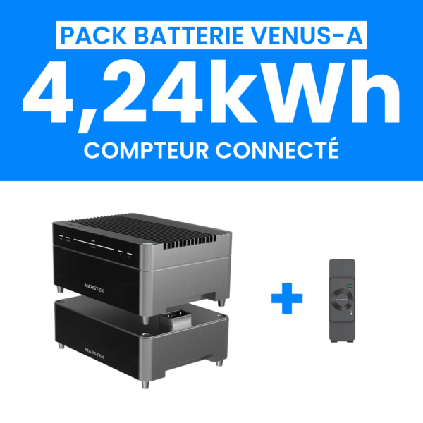 Pack Baterrie Venus A 4,24KWh + Compteur CTA002