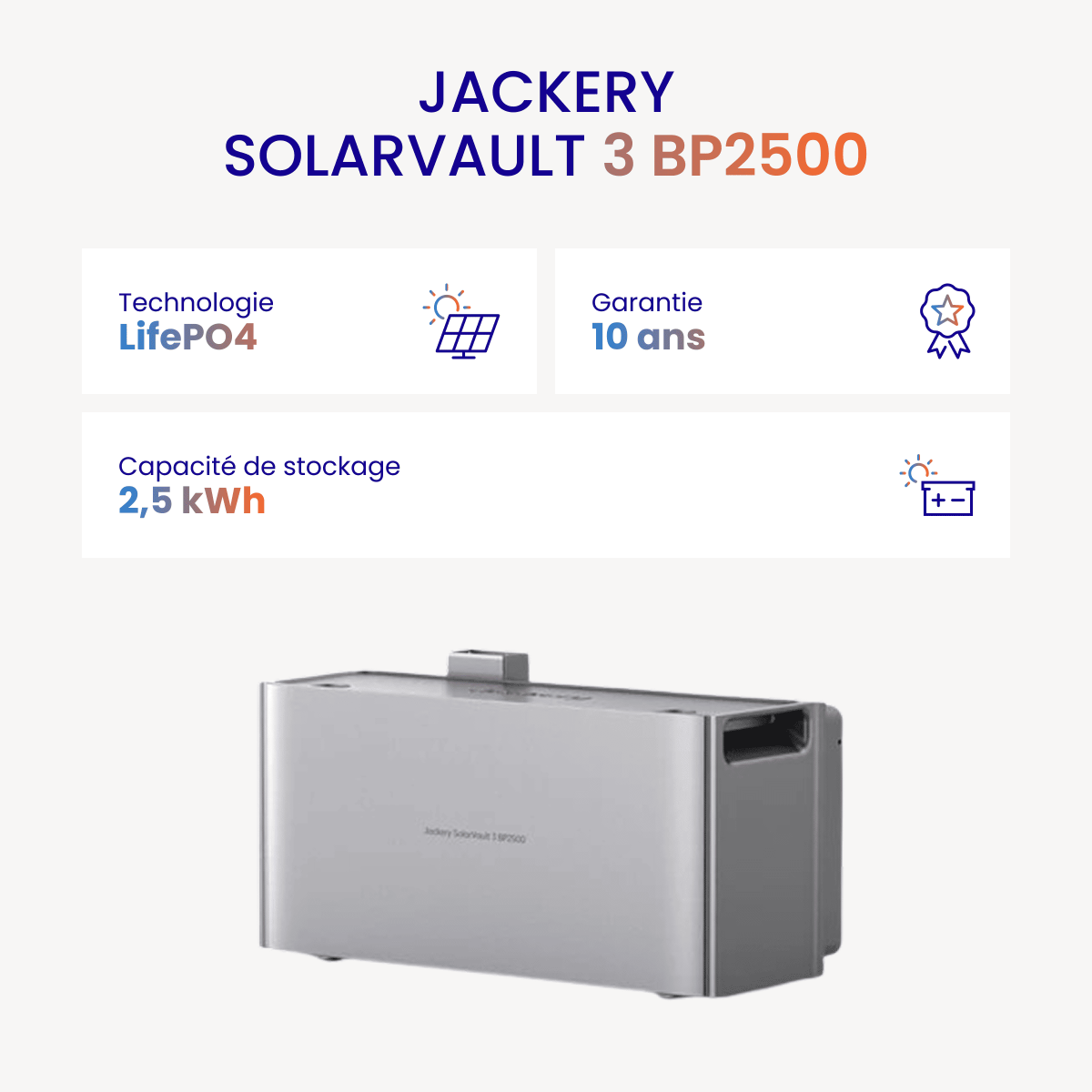 Pack Batterie Jackery SolarVault Pro Max AC 12,60 kWh – Image 3
