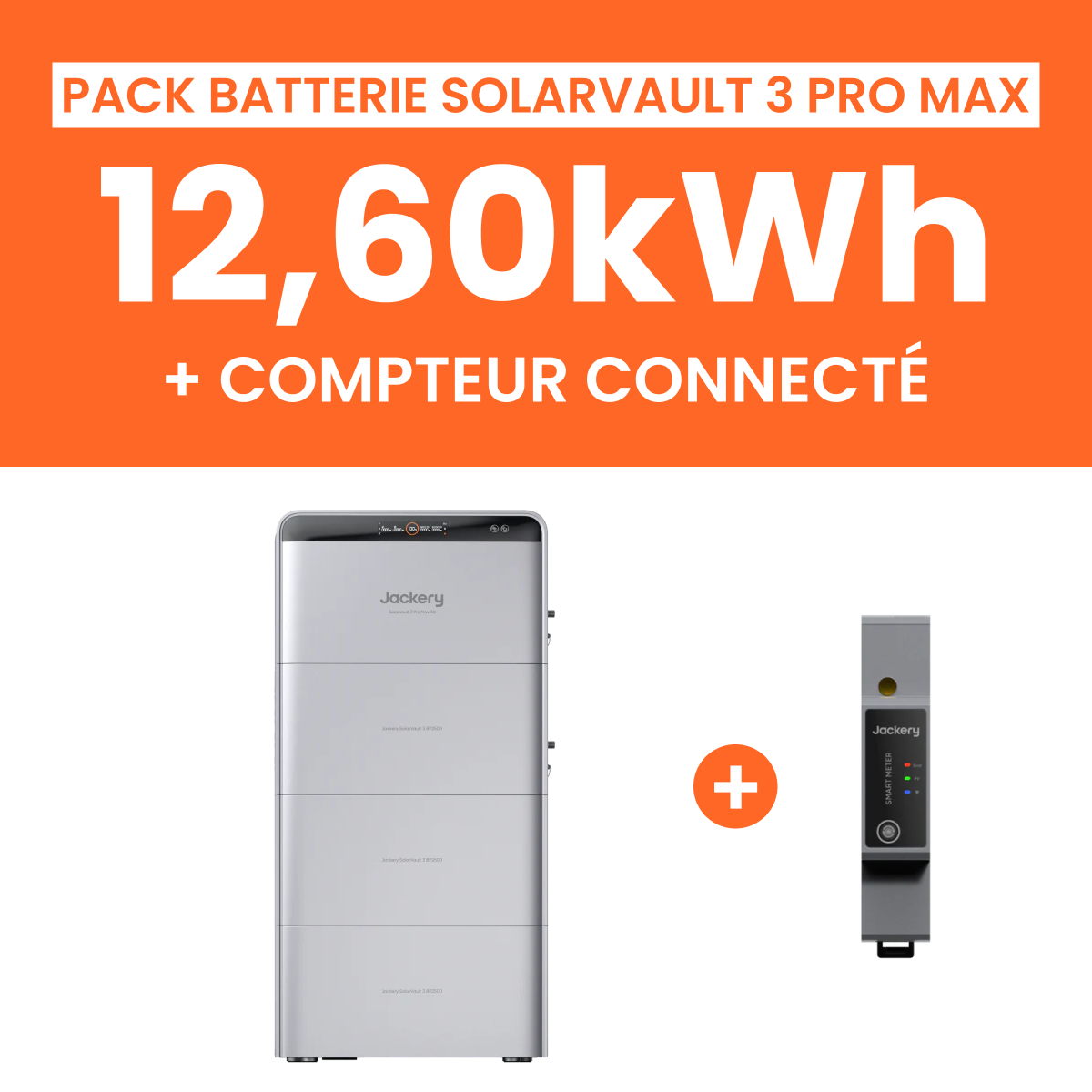 Pack Batterie Jackery SolarVault Pro Max AC 12,60 kWh