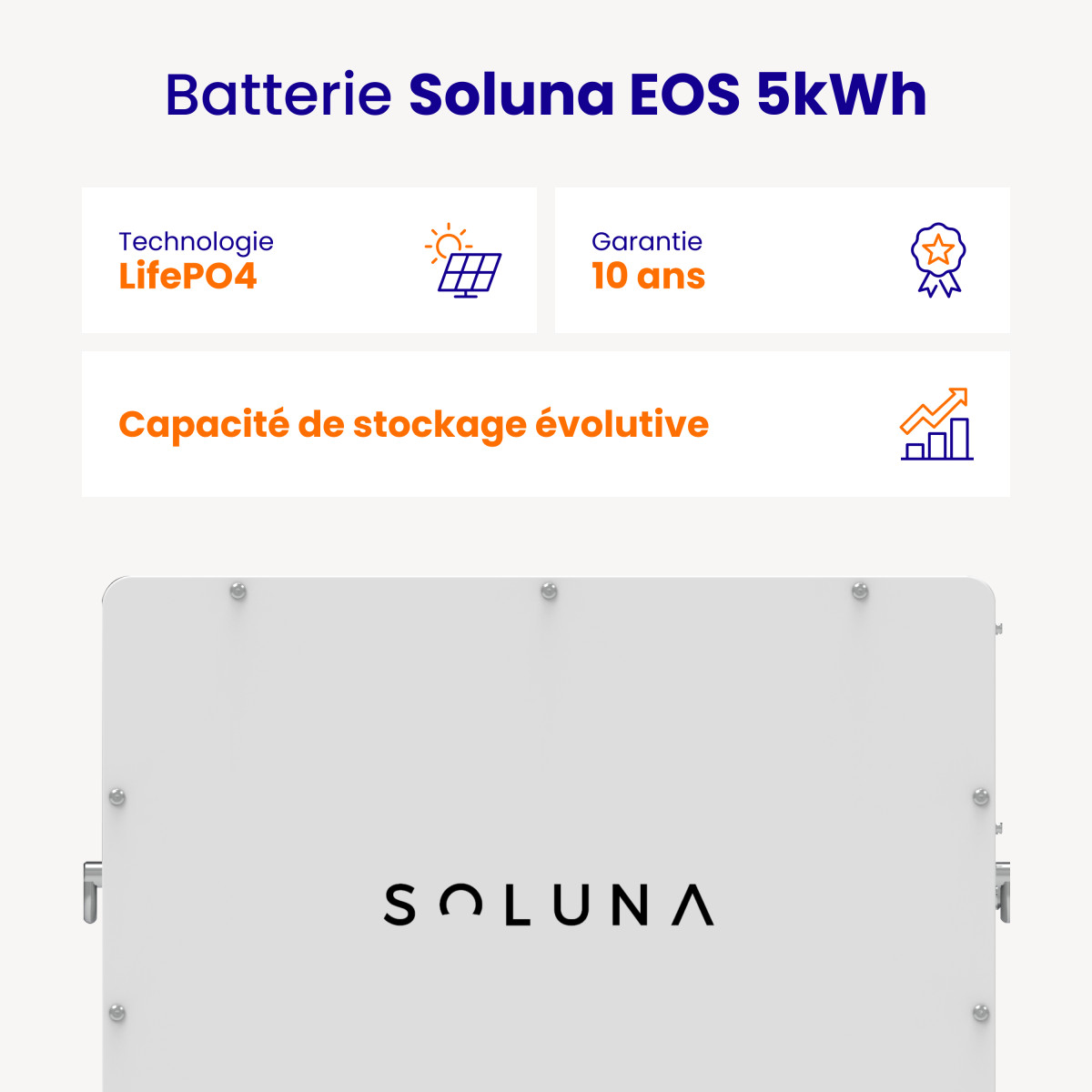 Pack Batterie Solaire Solis EA1 + 2 Batteries Soluna 10 kWh – Image 3