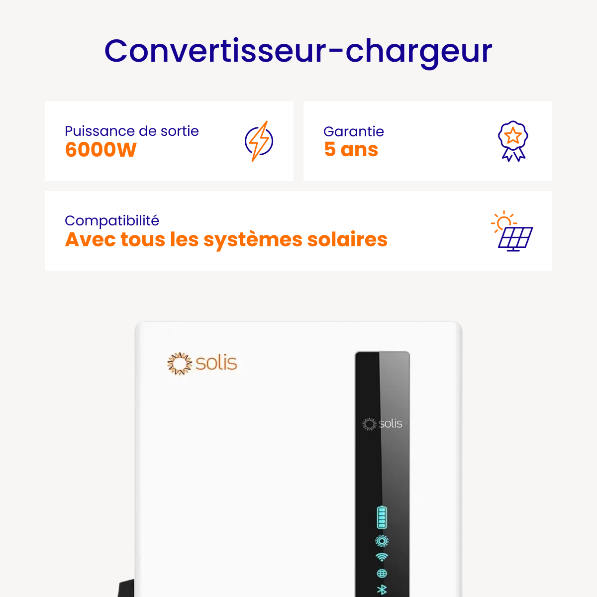 Pack Batterie Solaire Solis EA1 + 2 Batteries Soluna 10 kWh – Image 2