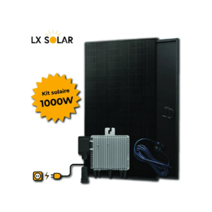 Kit 1000W- 2 panneaux 1000W + Micro onduleur + câble